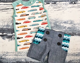 Sailor Shorts, Kids Shorts, Boys Shorts, Girls Shorts
