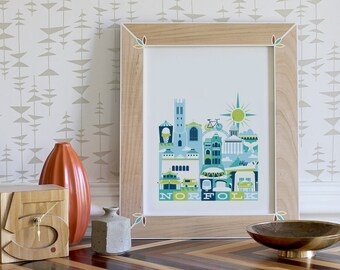 NORFOLK print - 11 x 14 in. (color: Cool)