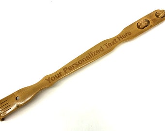 Back Scratcher,Personalized Back Scratcher,Engraved Back Scratcher, Bamboo Back Scratcher
