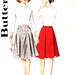 Inverted Pleat Skirt Waist 26