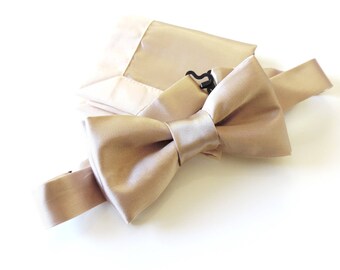 bow tie with matching pouch