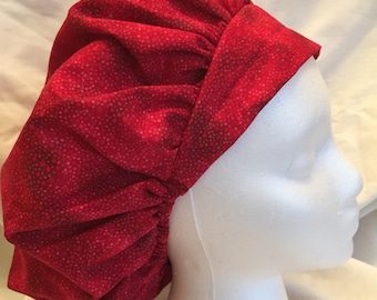 Red surgical cap, Red scrub hat