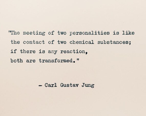 Items op Etsy die op Carl Jung Love citaat / quote van de