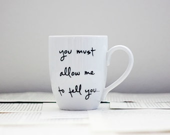 Mr. Darcy Proposal Mug - Jane Austen