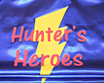 Adult Custom Superhero Cape with 1 or 2 words plus shape!