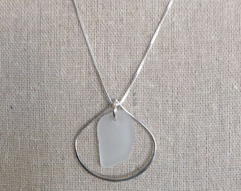 Sterling silver seaglass pendant
