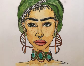 FEMALE PORTRAIT art print