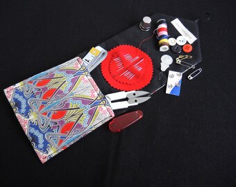 Liberty Ianthe custom Luxury travel sewing kit -retro iconic fabric with good quality contents -LIMITED EDITION made to order/ready to ship