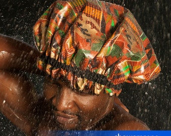 Shower Cap - Kente Kings - Shower Hat for MEN & WOMEN