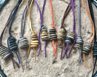 Lake Michigan Beach stone "Cairn" pendant