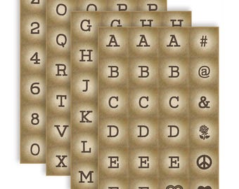 Art Sheets - Block Letters, Numbers, and Symbols