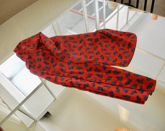 Paisley Schal Seidentuch rot