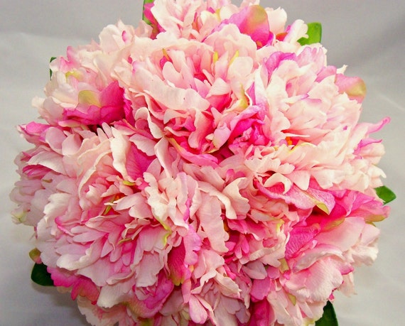 Bridal Bubblegum Pink Peony Bouquet