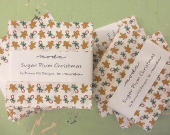 Sugar Plum Christmas charm pack by Bunny Hill Designs for moda fabrics