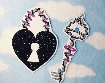 Key To My Heart Anti-Valentine Sticker Set