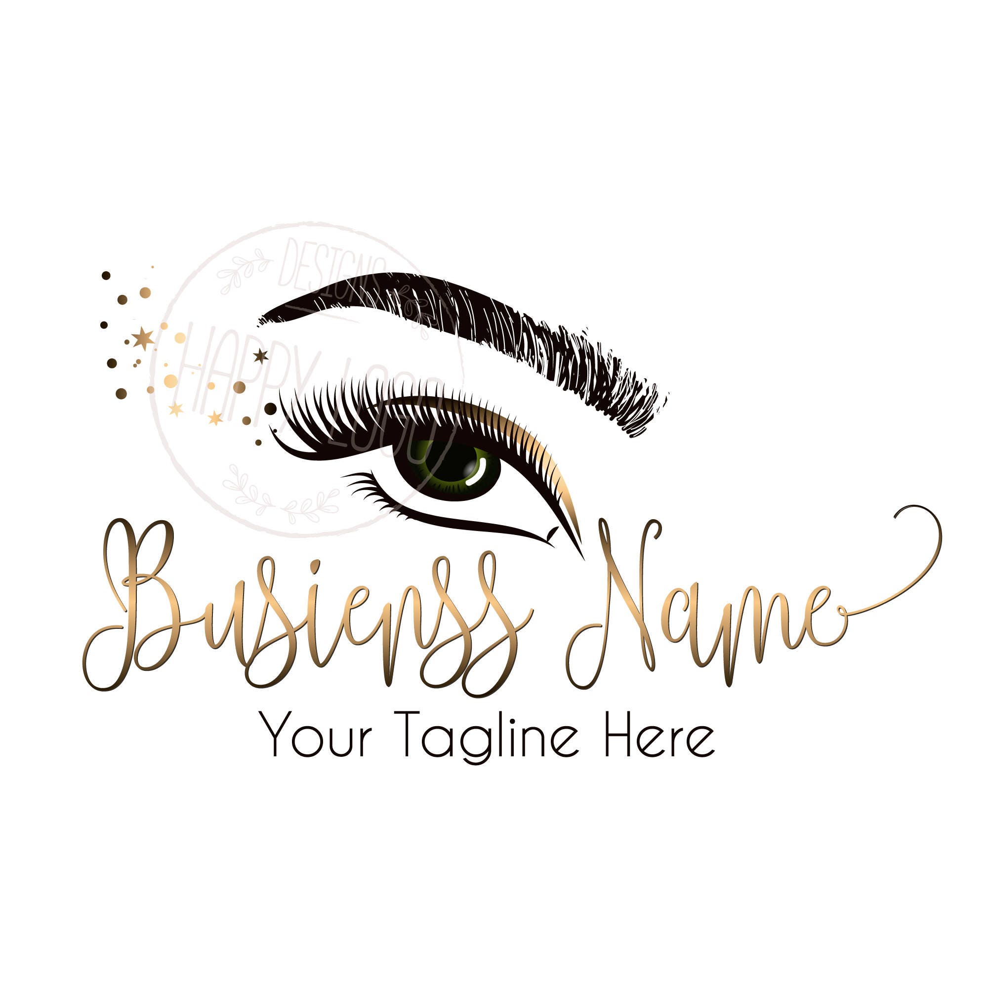 DIGITAL Custom logo design lashes logo lashes beauty logo