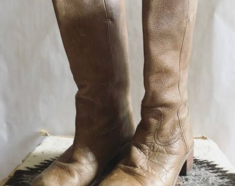 Vintage Leather Riding Boots