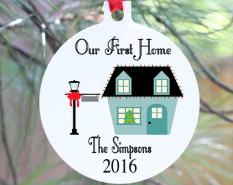 First House, First Home, First House Ornament, First Home Ornament, Our First Home, Personalized First Home Ornament, New House Ornament