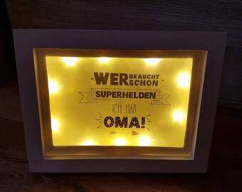 Picture Frame Super Heroine Grandma