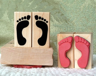 Bare Feet rubber stamps from oldislandstamps