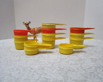 Vintage Tupperware Nesting Measuring Cups, YOUR CHOICE ONE Replacement 3/4, 2/3, 1/2, 1/3, 1/4, Space Saving, Plastic Clean, Retro