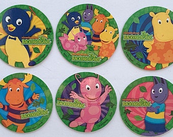 Backyardigans Refrigerator Magnets, Backyardigans Party Favors, 6 Fridge Magnets Set, Nick Jr Nickelodeon