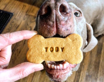 Personalized Dog Treats/ Grain Free Dog Treats / Peanut Butter / Dog Gift / Dog Birthday / Gotcha Day