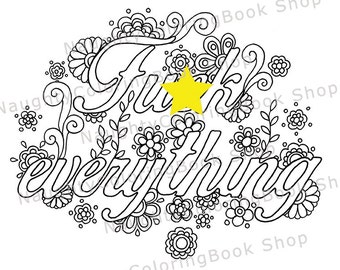 funny stress relief gift swear word coloring pages swear word printable coloring page - Funny Printable Coloring Pages funny stress relief gift swear word coloring pages swear word printable coloring page - Funny Printable Coloring Pages