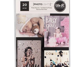 We R Memory Keepers - Photolights - Photo Rub Ons 3 Pack Celebrate