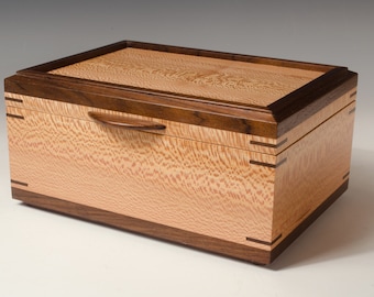 Sycamore and Tropical Walnut Jewelry Box