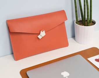 En cuir MACBOOK cas 13 pouces pour les femmes - cuir MacBook, Macbook Pro case, étui Macbook Air, Macbook housse, sac pochette en cuir