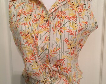 1970's Vintage Sleeveless Blouse