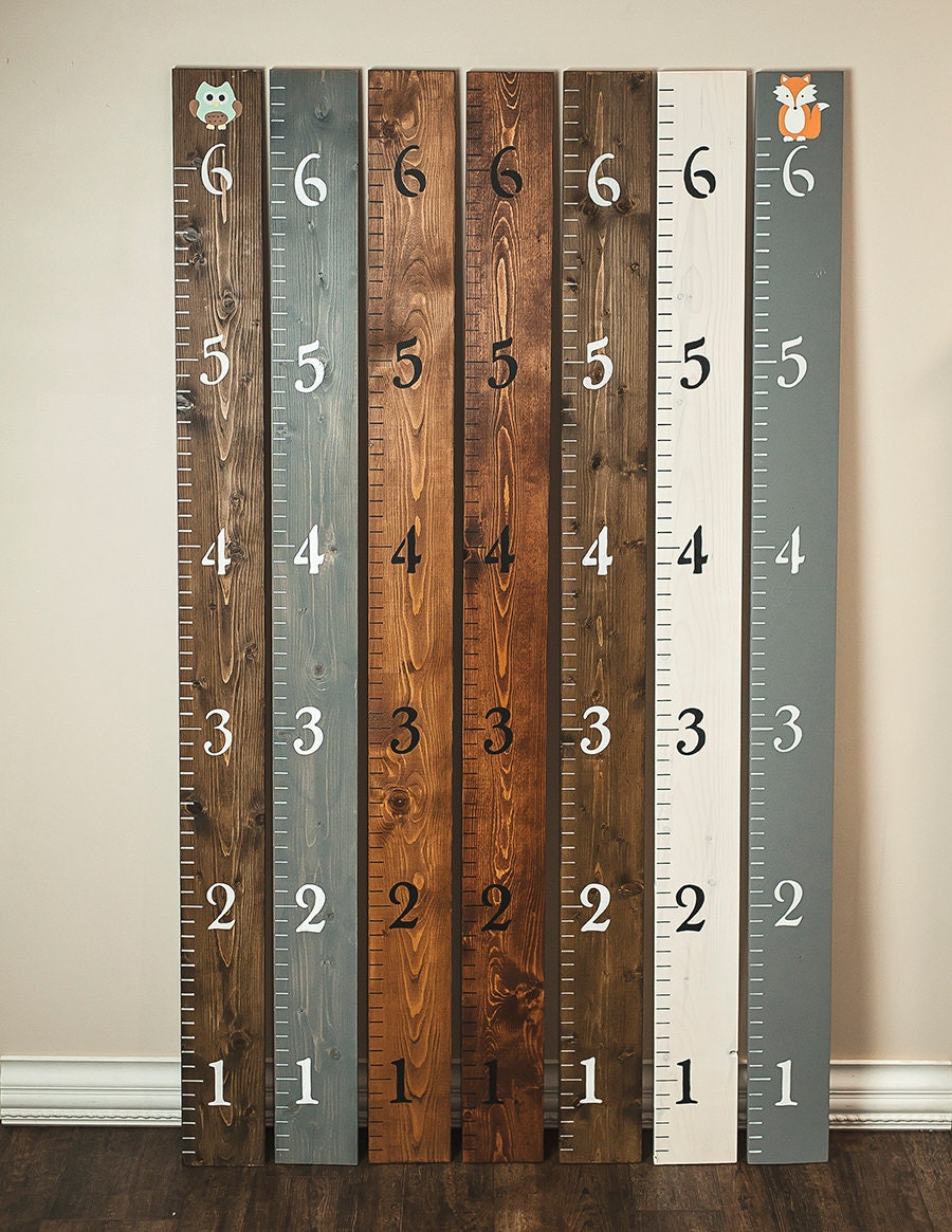 Customizable Growth Chart Ruler Wooden Growth Chart Wall