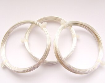 1mm Silver Wire, Non Tarnish, Silver Plated Copper, 18 Gauge, 4 Metres, Wire Wrapping, Jewelry Wire, Silver Plated, Craft Wire, UK Seller