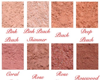 Studio Mineral Natural Blush Makeup Pure Pigments Matte Shimmer Sparkle Mica Made in the USA