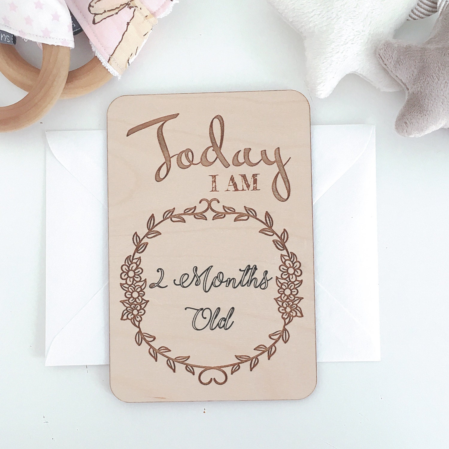 baby milestone cards wooden milestone cards newborn cards