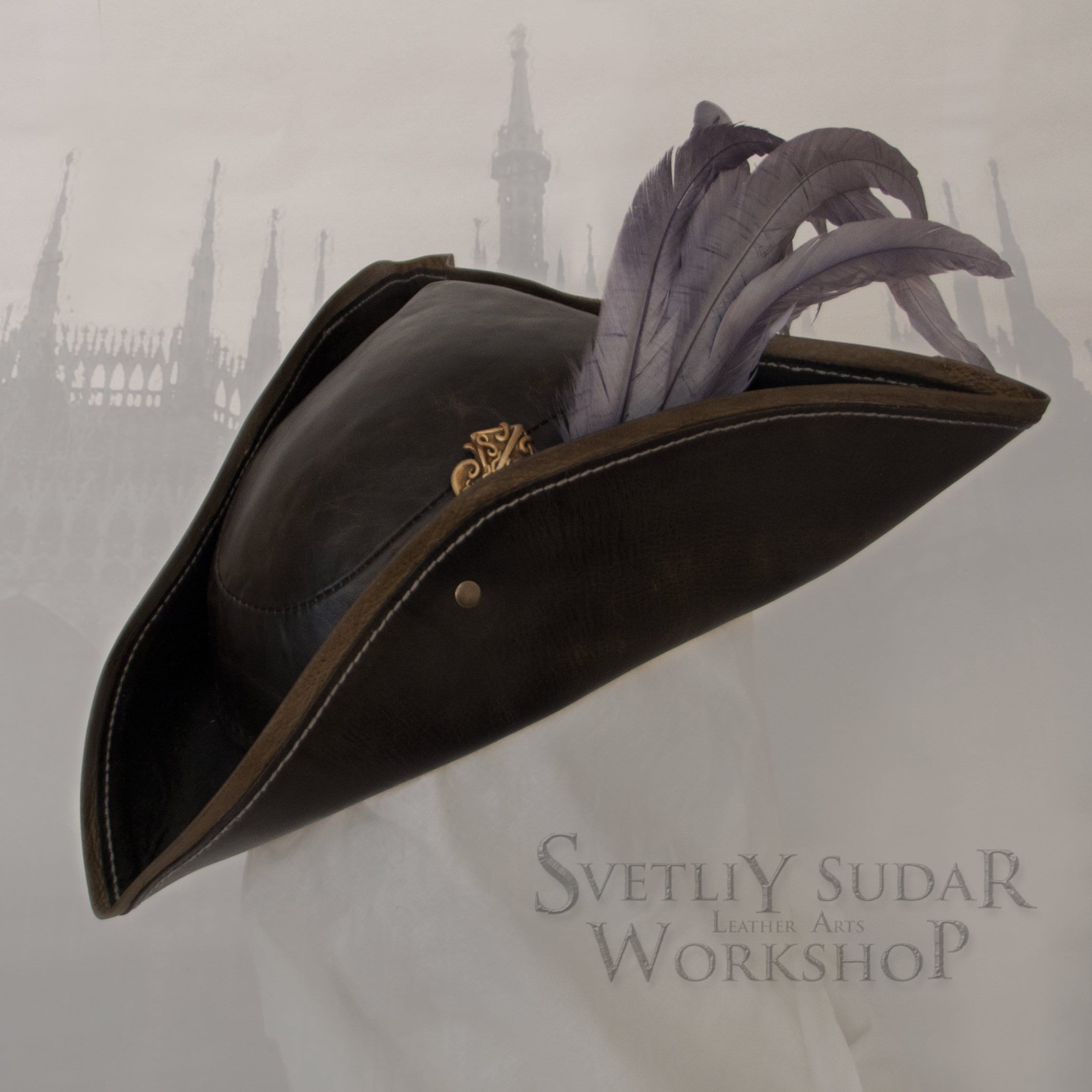 Bloodborne Lady Maria leather hat replica / LARP / Fantasy