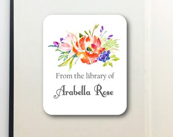 Ex Libris- Bookplates- Bookplate Stickers- Peel and Stick Bookplate