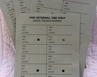 4 x Green Internal Use Envelopes