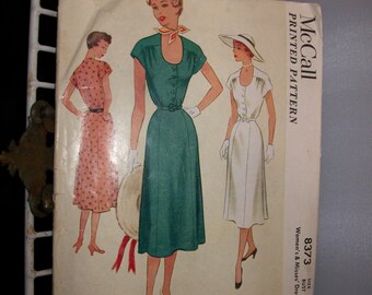 Vintage 1950s Dress McCalls Pattern