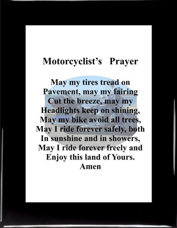 motorcyclists prayer 1171 motorcyclist bikers motorcyclist