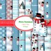 CHRISTMAS sale DIGITAL PAPER pack Snowman paper set 12x12 digital paper commercial use Snowman scrapbook paper Christmas wrapping gift paper