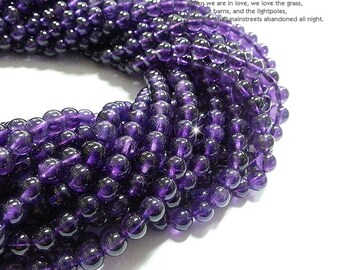 High Quality Gemstone Amethyst Beads(AA)