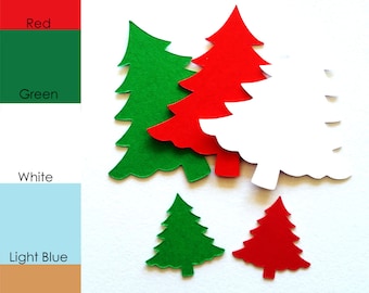 25 pack - Paper Christmas Tree, Tree Shapes, Paper Tree Cut Out, Holiday Paper Shapes, Christmas Cut Out
