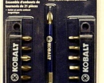 Kobalt 21 Piece Screwdriver Bit Set - Item #0394480