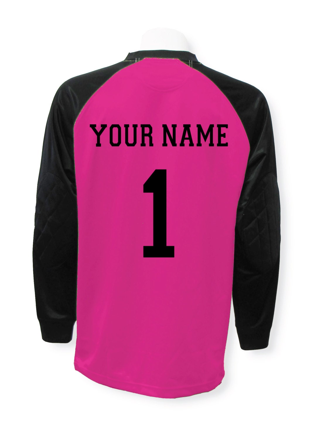 Soccer goalkeeper jersey personalized with your name and
