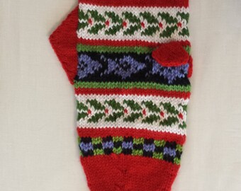 Hand-knit Christmas Stocking for Fish Loving Anglers