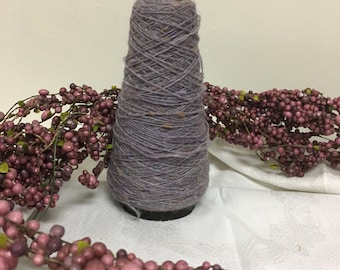 Vintage Large Spool of Purple Thread with Shades of White, Purple and Pink Cottage Chic Shabby Accent Decor
