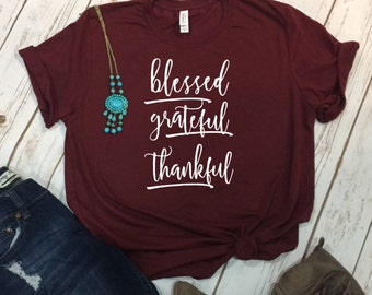 thankful shirt etsy