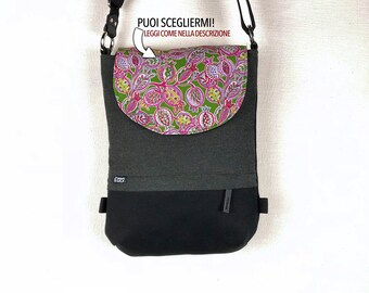 Handbag backpack Ginger Black + canvas interchangeable shoulder strap removable backpack fabric cotton messenger Pockets